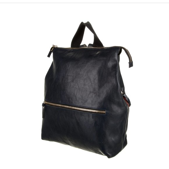 Clare V Navy Remi Backpack - Rustic Navy - Picture 3 of 12